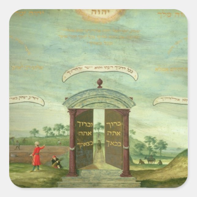 Sticker Carré Le Sacrifice d'Isaac (Devant)