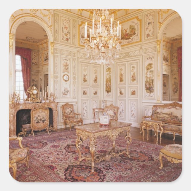 Sticker Carré Le Salon Chinois, c.1740 (Devant)