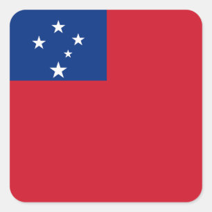 Sticker Carré Le Samoa - drapeau Samoan