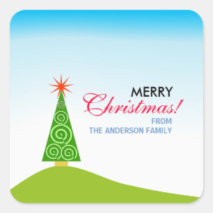 Sticker Carré Le Sapin