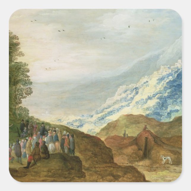 Sticker Carré Le Sermon sur le Mont (Devant)