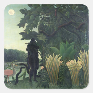 Sticker Carré Le serpent charer, 1907