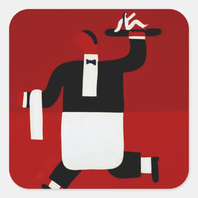 Sticker Carré Le serveur 1998 (Devant)