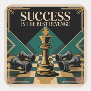 Sticker Carré Le succès est la meilleure revanche