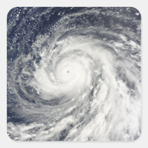 Sticker Carré Le super typhon Choi-wan au-dessus des îles Marian