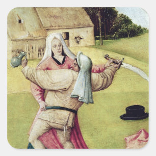 Sticker Carré Le tableau des sept péchés mortels