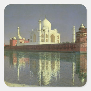Sticker Carré Le Taj Mahal, 1874-76