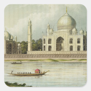Sticker Carré Le Taj Mahal, la tombe de l'empereur Shah Jehan et