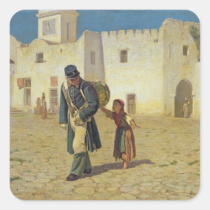 Sticker Carré Le tambour, 1867