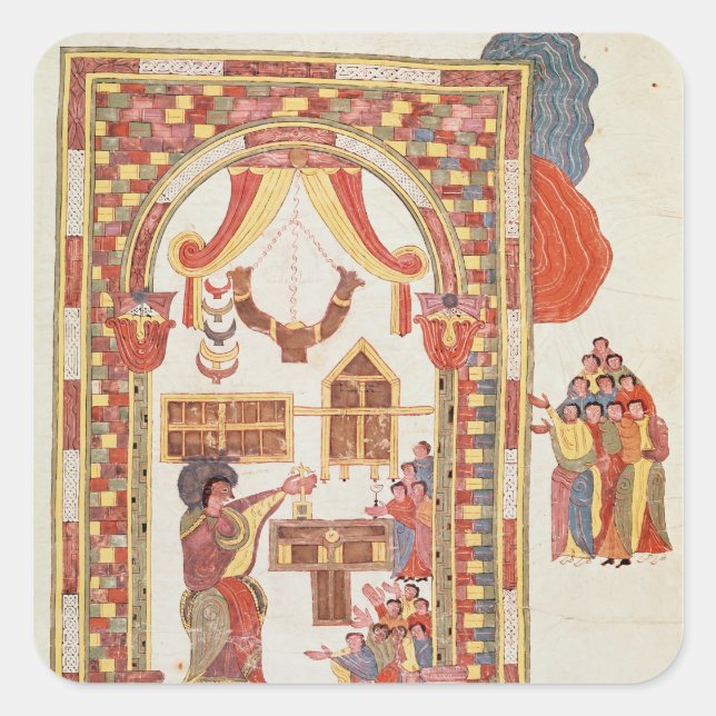 Sticker Carré Le Temple de Jérusalem de la "Bible" (Devant)