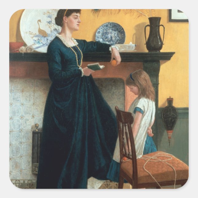 Sticker Carré Le test (Devant)