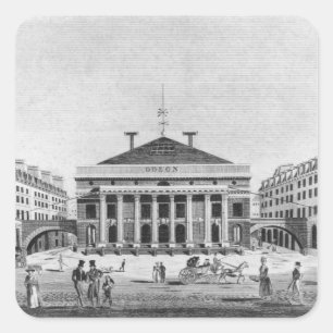Sticker Carré Le théâtre de l'Odéon, 1830