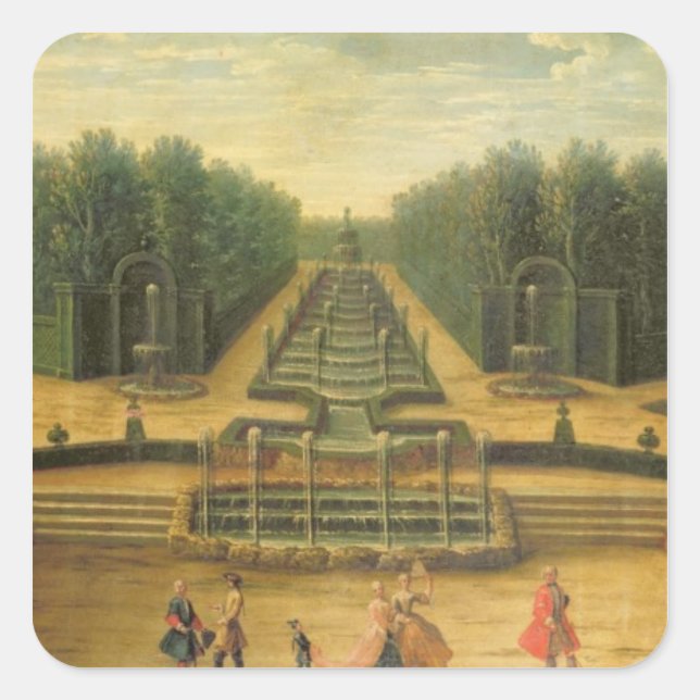 Sticker Carré Le théâtre d'Eau à Versailles (Devant)