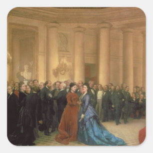 Sticker Carré Le théâtre d'Odeon, Paris, 1869 (huile sur la