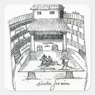 Sticker Carré Le Théâtre Swan, Southwark