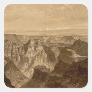 Sticker Carré Le transept, Division de Kaibab, canyon grand