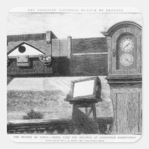 Sticker Carré Le transit de Vénus