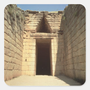 Sticker Carré Le Trésor d'Atreus, c.1300 av.