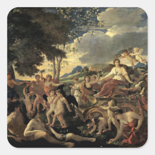 Sticker Carré Le triomphe de la Flore, c.1627-28