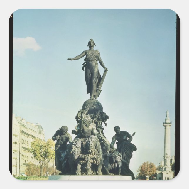 Sticker Carré Le triomphe de la République, 1879-99 (Devant)