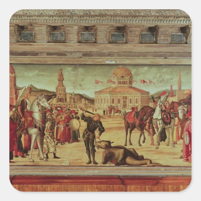 Sticker Carré Le triomphe de Saint-Georges, 1501-157 (Devant)