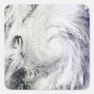 Sticker Carré Le typhon Chaba dans la mer des Philippines