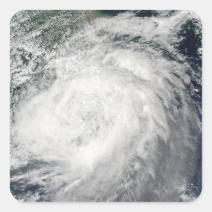 Sticker Carré Le typhon Morakot sur la Chine