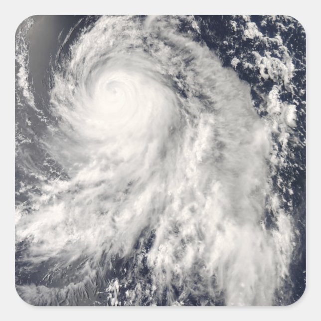 Sticker Carré Le typhon Nakri au large du Japon (Devant)