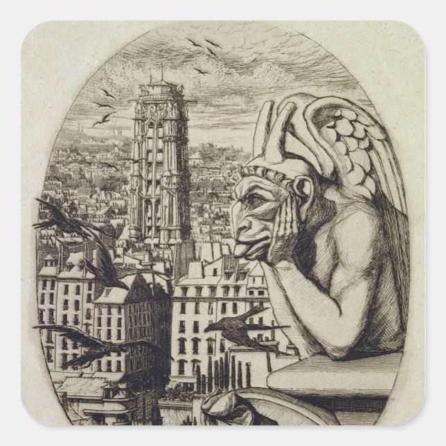 Sticker Carré Le Vampire, 1853 (Devant)