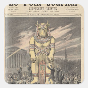 Sticker Carré Le veau d'or