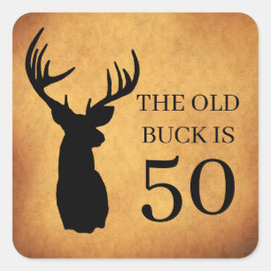 Sticker Carré Le Vieux Buck a 50 ans