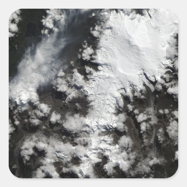 Sticker Carré Le volcan Chaiten au Chili (Devant)