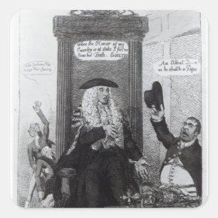 Sticker Carré Le vote par appel nominal, ou le président indépen