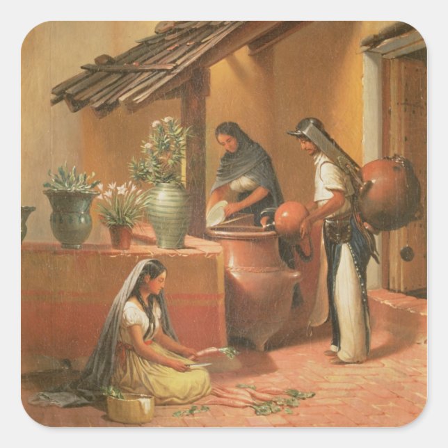 Sticker Carré Le Water Place (Tortugo) (Devant)