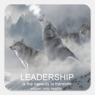 Sticker Carré leadership motivation inspiration citation