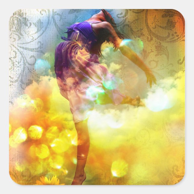 Sticker Carré Leap of Faith (Devant)