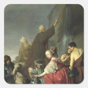 Sticker Carré L'eau saisissante de Moïse de la roche
