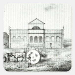 Sticker Carré L'échange de Rio, un Trapiche public