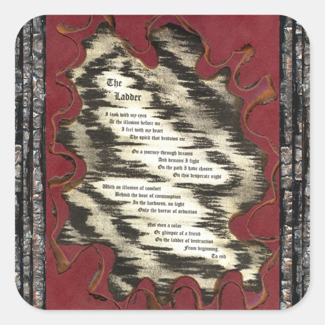 Sticker Carré L'échelle (Devant)