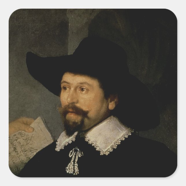 Sticker Carré Leçon d'anatomie du Dr Nicolaes Tulp, 1632 2 (Devant)