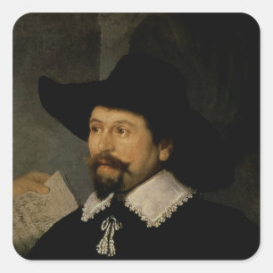 Sticker Carré Leçon d'anatomie du Dr Nicolaes Tulp, 1632 2