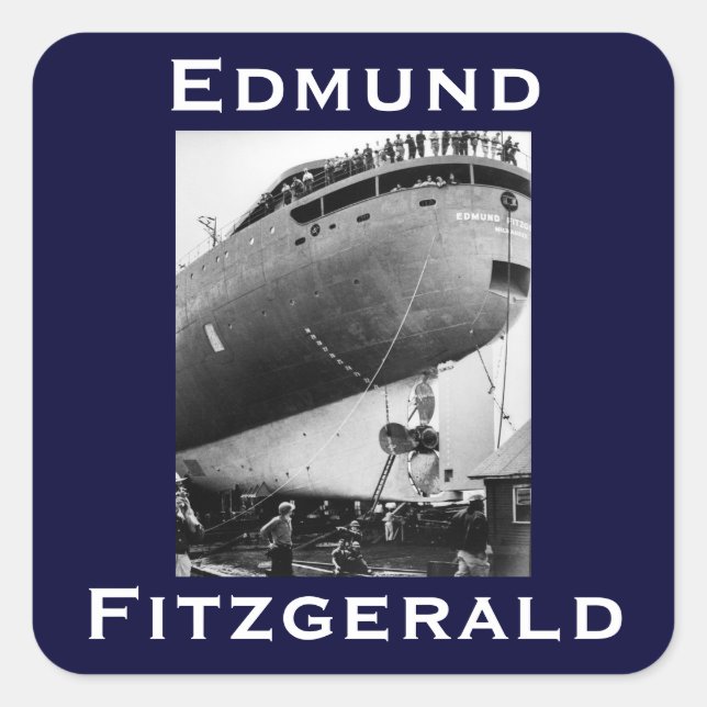 Sticker Carré L'Edmund Fitzgerald (Devant)