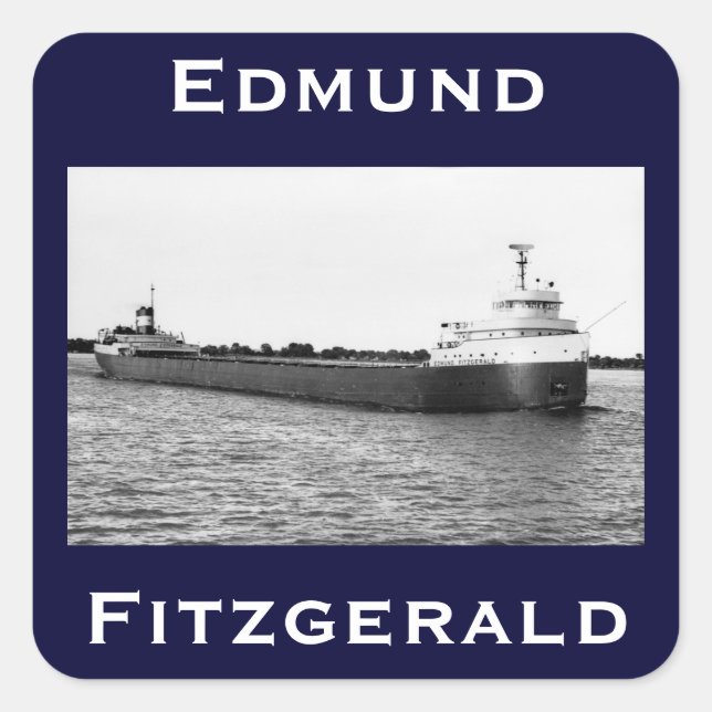 Sticker Carré L'Edmund Fitzgerald (Devant)