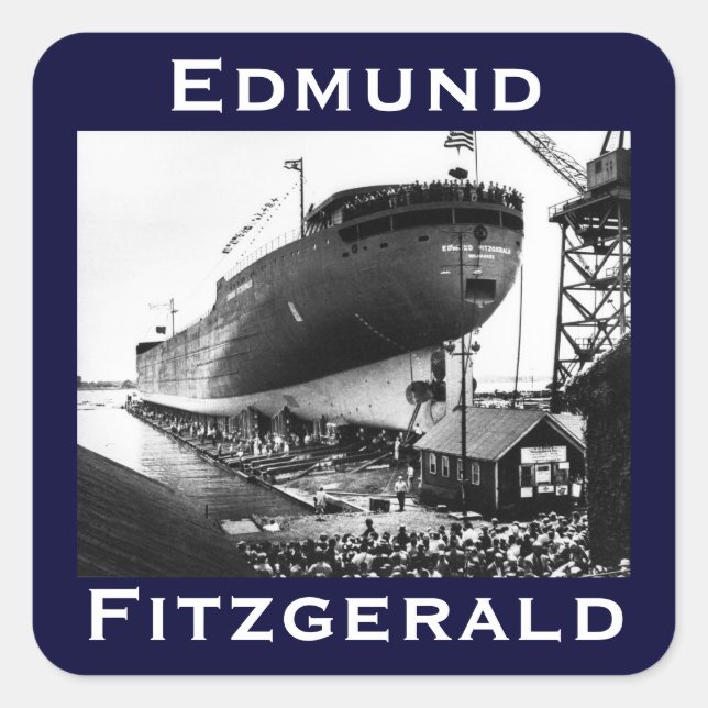 Sticker Carré L'Edmund Fitzgerald (Devant)