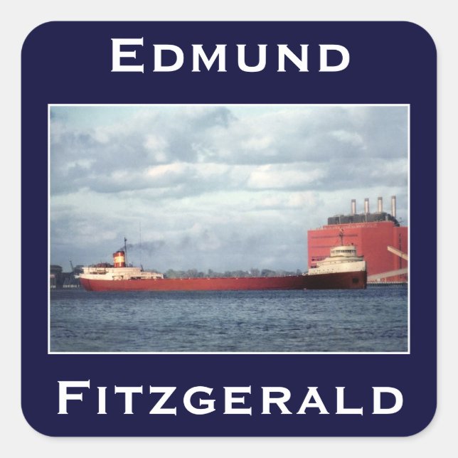 Sticker Carré L'Edmund Fitzgerald (Devant)