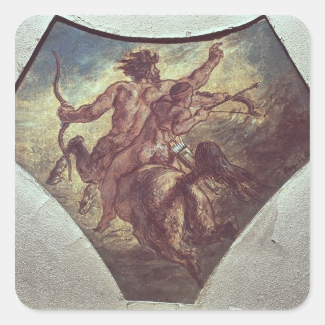 Sticker Carré L'éducation d'Achille (Devant)