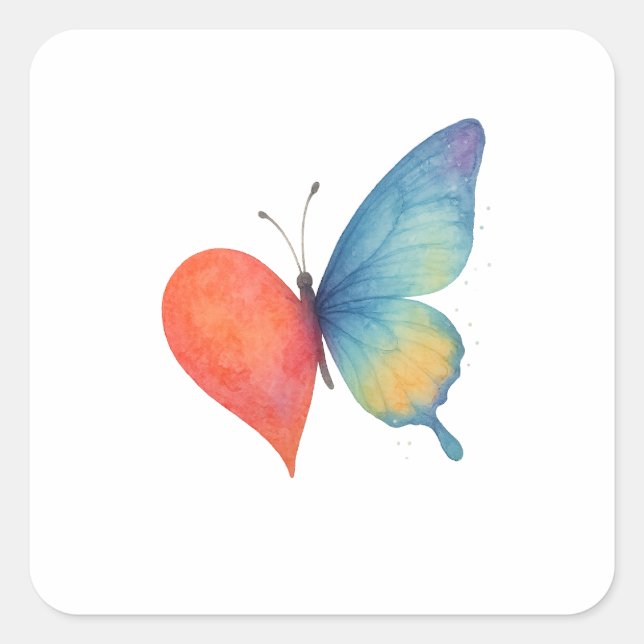 Sticker Carré L'effervescence du coeur (Devant)