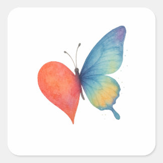 Sticker Carré L'effervescence du coeur