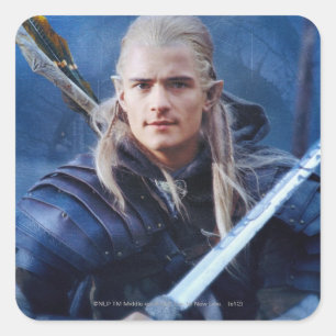 Sticker Carré LEGOLAS GREENLEAF™ dans le bleu