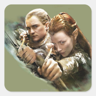 Sticker Carré LEGOLAS GREENLEAF™ et TAURIEL™ Graphic